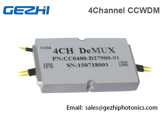La Manche CWDM Mux de Mini Module 4 rendent CWDM 1270 compact - 1610nm pour des réseaux de PON