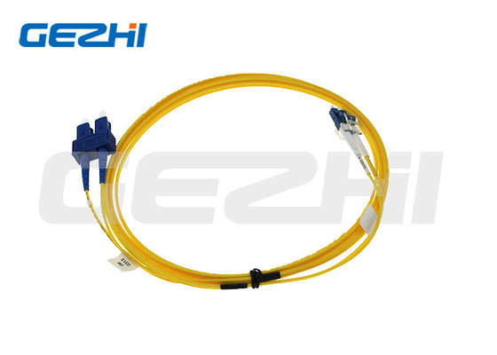 Corde de correction de fibre de duplex de noyau de PVC 2 LC au câble de correction de fibre de Sc pour FTTH