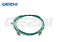 Le duplex LC à la correction du câble OM3 de correction de fibre de LC attachent 1M/2M/3M Customized