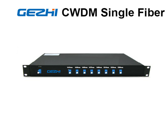 acheter 8 simplex des canaux CWDM Mux Demux Uni - 1 RU Rack Mount Single Fiber directionnel online manufacture