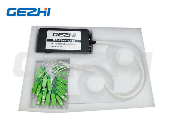 acheter Longueur d'onde personnalisable Commutateur optique à fibre optique multicanal 1x16 avec faible perte d'insertion fabrication en ligne