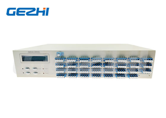 acheter Commutateur optique fibre 1x128 avec temps de commutation rapide, écran LCD et contrôle RS232 pour réseaux optiques fabrication en ligne
