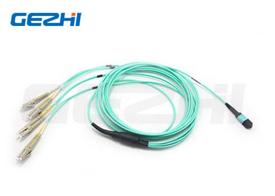 acheter Câble de dérivation MPO-LC 8F décalé avec conformité Telcordia GR-1435-CORE pour optiques 40G QSFP+ PLR4 vers 10G SFP+ LR fabrication en ligne