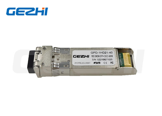 acheter 10G DWDM SFP+ émetteurs-récepteurs 40KM 16dB EML C-Band 50GHz 100GHz 200GHz Réseau de l'UIT online manufacture