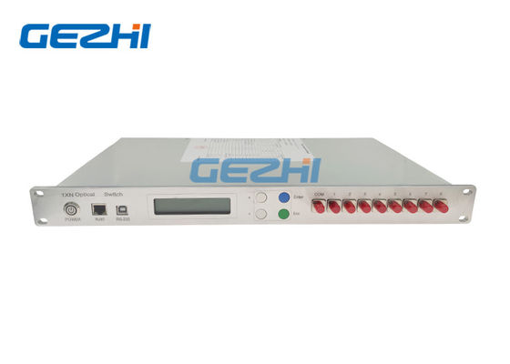 acheter Module de commutateur optique multimode 1x8 contrôlé par RS232 à 1100 nm en montage en rack 19