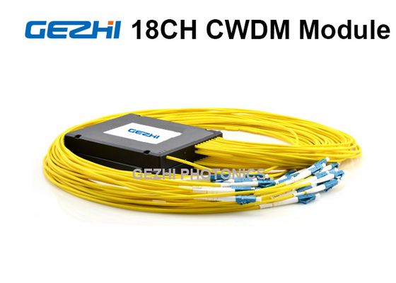 18 module passif des canaux CWDM Mux Demux Pigtailed avec le port de moniteur