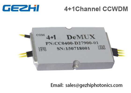 4+1 module du contrat CWDM Demux de l'espace libre de canaux avec le port de hausse