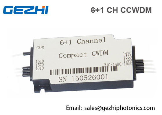 Contrat CWDM 6 + module optique de multiplexeur de fibre de 1CH CWDM Mux Demux