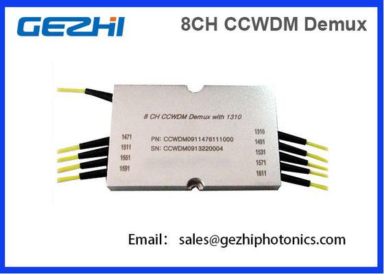 Multiplexeur brut de Division de longueur d'onde de contrat de 8CH CWDM Mux Demux