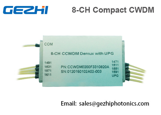 L'HOMME CWDM Mux Demux 1x8 achemine le multiplexeur optique Mini Size