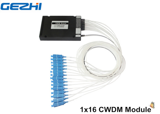 CWDM passif du dispositif 1 x 16 Mux Demux pour le système du réseau de WDM/CATV