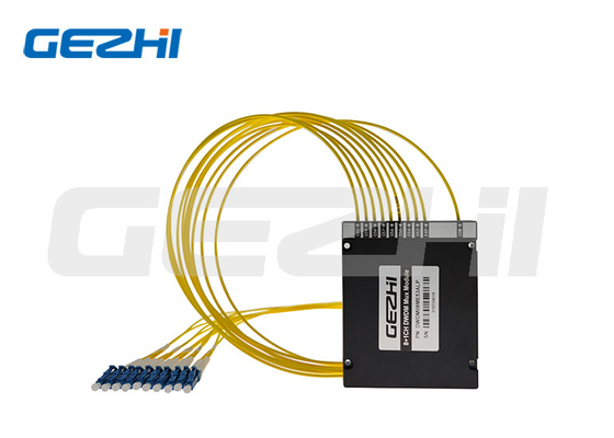 WDM de la Manche 1310/1490/1550nm CATV PON du module DWDM MUX DEMUX 8 d'ABS de bâti de support