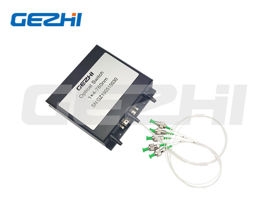1x4 met en communication le commutateur de fibre de mode unitaire se verrouillant non