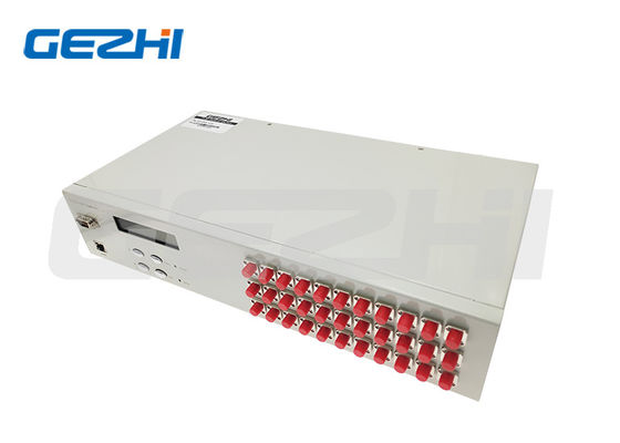 Commutateur optique fibre optique 1x32 ports avec gestion à distance Ethernet RJ45 et faible perte d'insertion pour réseaux optiques