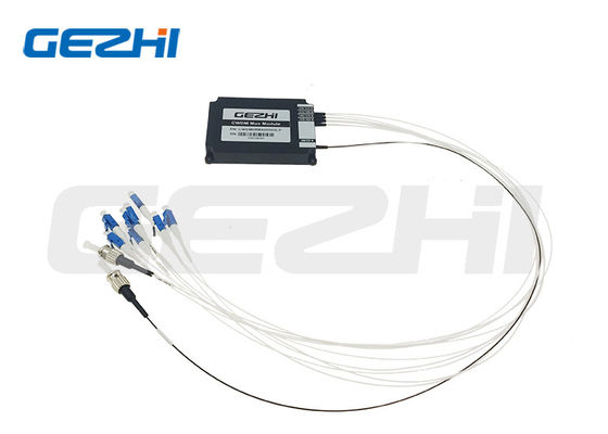 Module Mux Demux CWDM 1x8 1470~1610nm Fibre Monocore avec Connecteurs LC/UPC ST/UPC pour Centre de Données