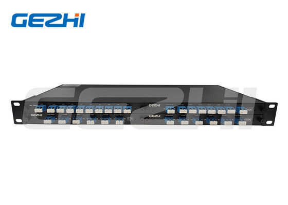 100 GHz 8 canaux DWDM Mux Demux avec rackmount 1U pour les systèmes WDM des centres de données