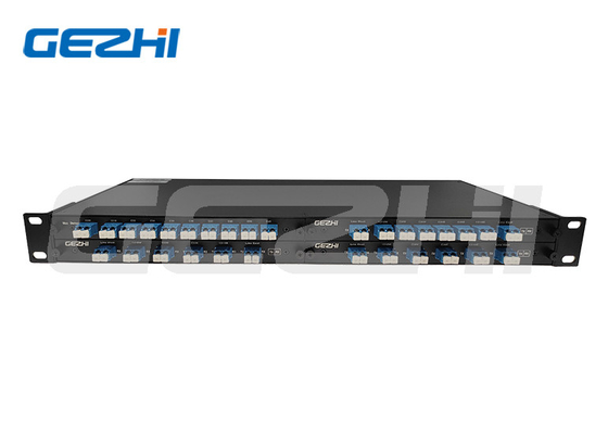fibre duplex de 100GHz 8Channel DWDM Mux Demux avec le moniteur et port 1310nm à large bande gris dans 4slot 1U Rackmount