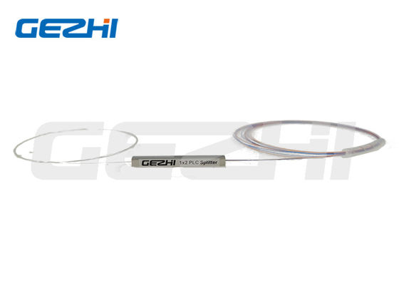 1260-1650nm 1x2 Splitter optique PLC à fibre nue avec fibre G657A1 pour applications FTTH