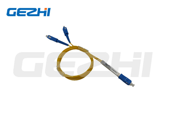 Diviseur optique 1x2 de fibre d'acier inoxydable avec le connecteur de St de Sc FC LC
