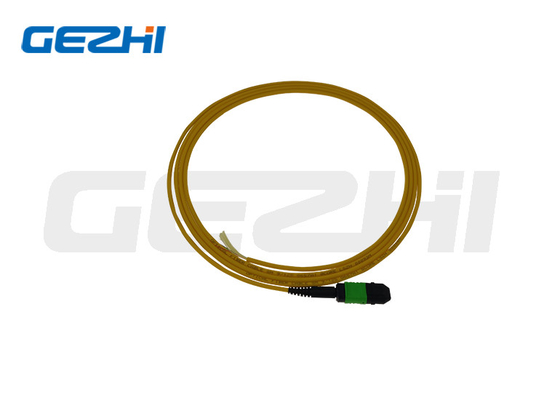 La correction optique de fibre de LC OM3/OM4 8/12/24F MPO/MTP attachent la veste de PVC/LSZH pour des télécom