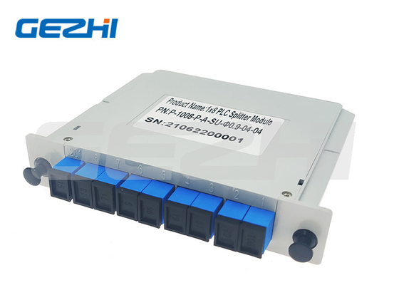 Connecteurs adaptés aux besoins du client de Sc UPC de diviseur de fibre optique de la cassette 1x8 pour GEPON