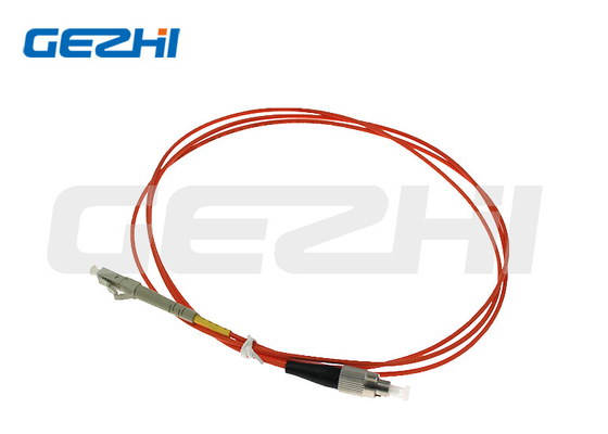 La correction optique recto unimodale de fibre attachent LSZH LC au câble de correction de fibre de FC