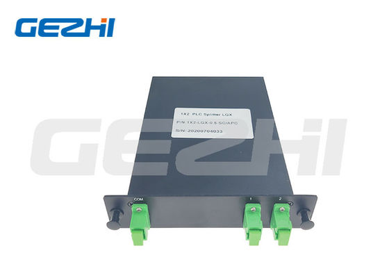 1x2 LGX Boîte Fibre Optique Splitter avec Connecteur SC/APC pour FTTH FTTA Distribution
