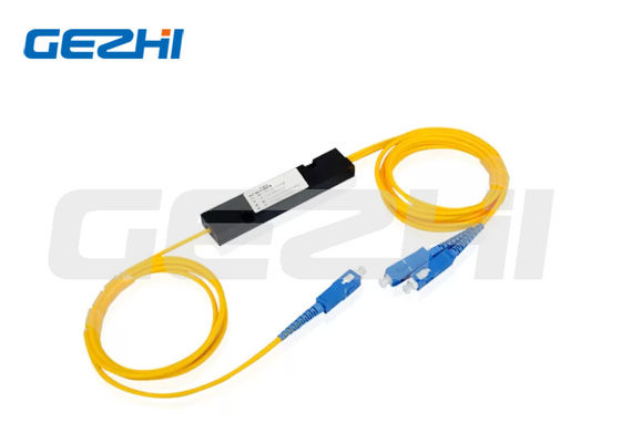 Diviseur de fibre optique SC/UPC 1x2 monomode pour systèmes CATV et FTTX