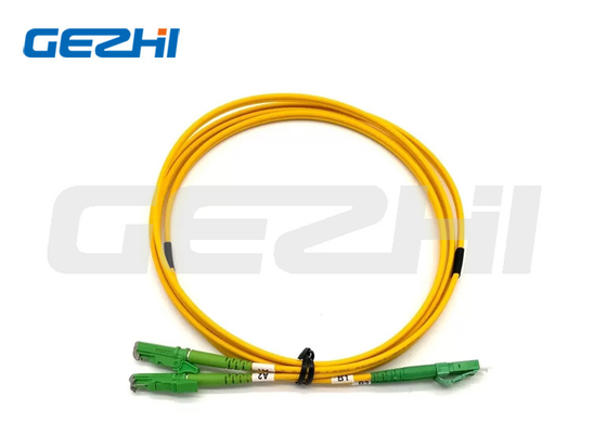 Connecteur de capuchon en métal APC de la série de câbles de raccordement jaune Outjacket E2000