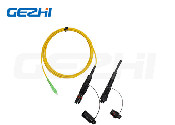 SC 9/125μm Cordon de patch imperméable à l'eau en fibre optique simple