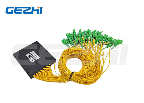 Splitter de fibres en plastique ABS module 1x64 PLC pour le réseau FTTX PON avec faible perte d'insertion
