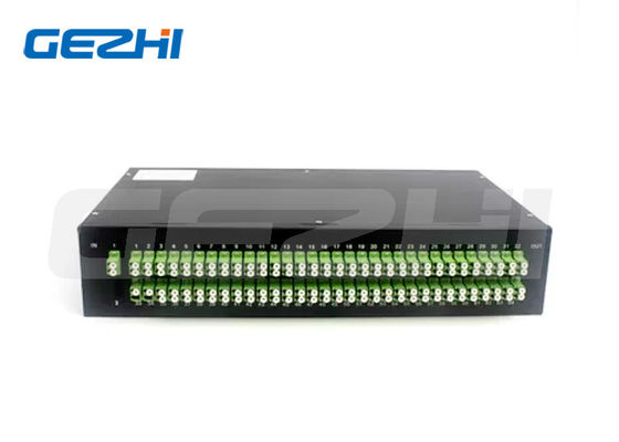 1x128 Répartiteur PLC à montage en rack avec faible perte d'insertion pour réseaux fibre optique