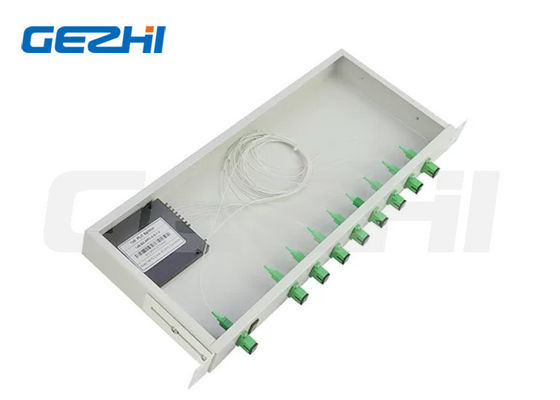 1U 19 pouces rack monté PLC Splitter pour FTTH FTTB FTTX PON CATV avec faible perte d'insertion