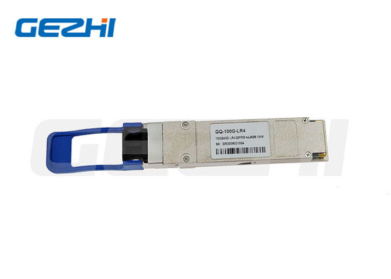 Transceiver 100G QSFP28 LR4 avec longueur d'onde 1310nm et distance de transmission de 10km pour centres de données