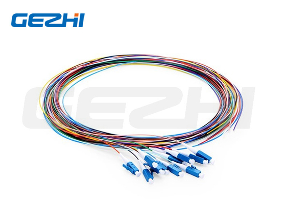 1m 3ft Pigtail à fibre optique mode unique Lc Upc 12 Fibres Os2 Découverte Couleur codée