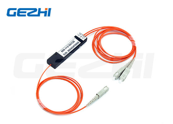 Splitter optique FTTX multimode 62.5/125um 650nm rapport de couplage 50/50 coupleur FBT pour réseaux GPON
