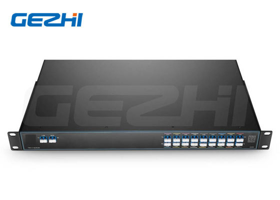 18 canaux 1270-1610nm CWDM Mux Demux avec port de moniteur et technologie TFF