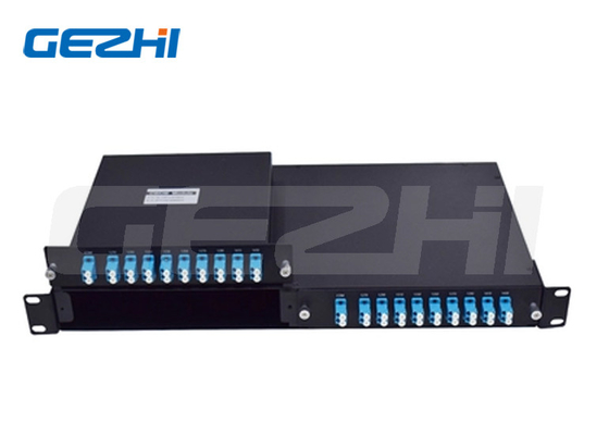 Fente classée par moitié du module 1270-1610nm 1U LGX 2 de 18CH CWDM dans 1 cassette