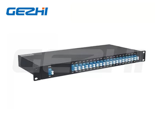 40 canaux à double fibre DWDM Mux Demux avec conception athermique dans 1U Rack Mount AAWG Passive Device