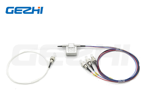 Commutateur optique mécanique de type T à verrouillage 5V 850nm Multimode1x3 avec FC/APC