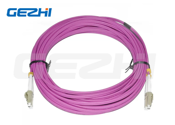 Matériau PVC Cordon de patch en fibre optique longueur 10 mètres LC DX MM 2.0 Diamètre Pour CATV