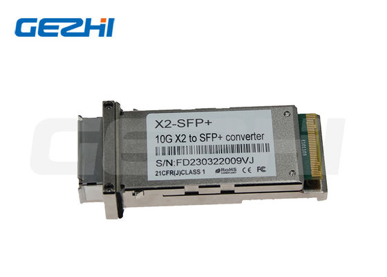 Convertisseur X2-SFP Module optique 10G X2 avec une distance de 300m-80km et une dissipation de puissance de 2 Watts