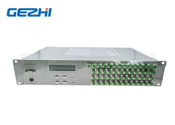 FSW 1x48 Commutateur à fibre optique 19 pouces 2U Rackmount 1260 ~ 1650nm Mode unique