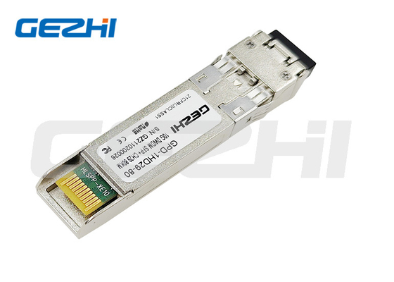 10GBASE SFP+ DWDM émetteur-récepteur optique à multiplexage par division de longueur d'onde dense 100% compatible