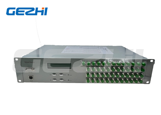 FSW haute stabilité 1x48 commutateur à fibre optique 19 pouces 2U Rackmount 1260 ~ 1650nm Mode unique