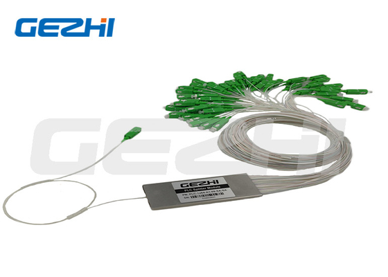 1x64 PLC Splitter Longueur d'onde 1260 - 1650nm Splitter optique PLC de type fibre