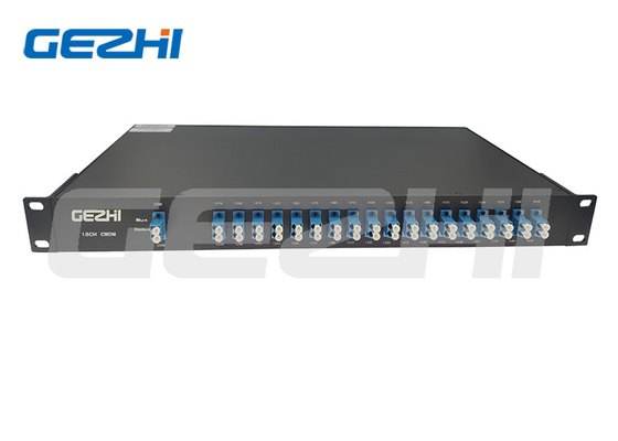 Module 18CH CWDM CWDM Mux Demux 16 Ch Multiplexeur à double fibre 1U 19'