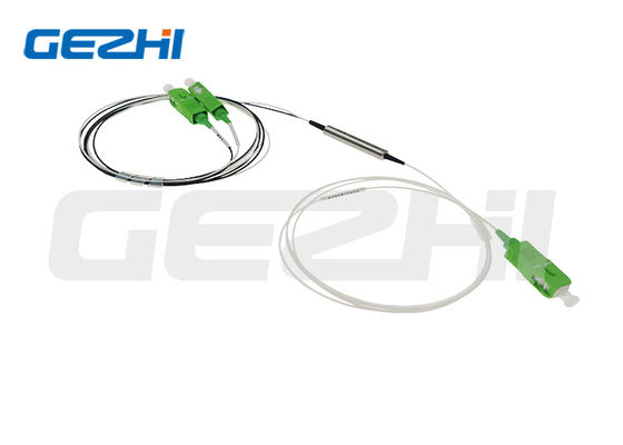 1x2 dispositif FWDM T1550R1310/1490nm Tubes en acier 1m sans connecteur