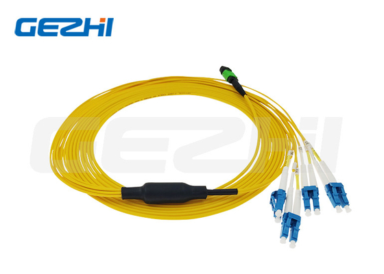 Cable de sortie optique LC SC Simplex 8 cœurs Os2 mode unique 9/125 10m MPO câble de patch de fibre de type B