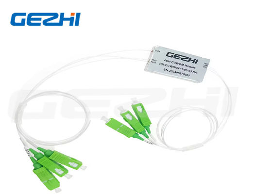 Module optique WDM CCWDM 4+1CH avec connecteur SC/APC et CWDM compact à tube lâche de 0,9 mm